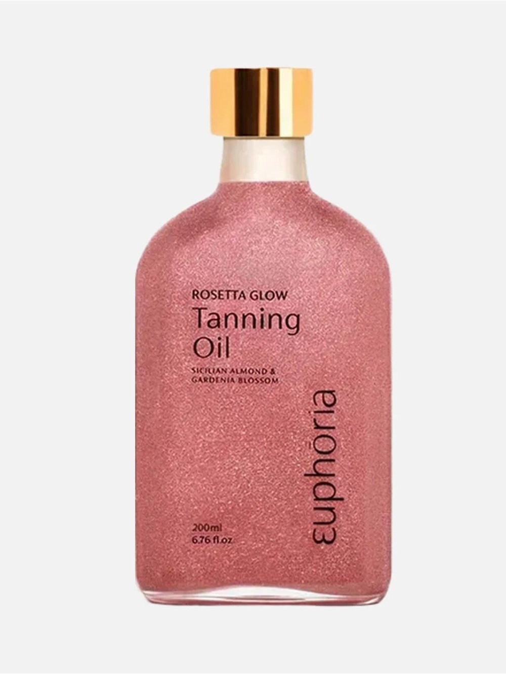 Euphoria Pure Bliss Natural Sunlit Rosetta Tanning Oil in Pink Sparkles